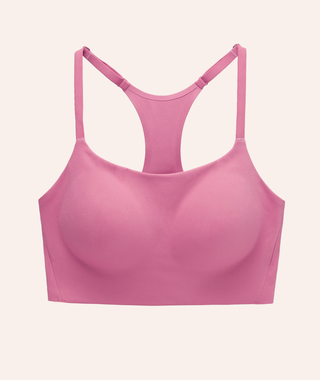 XOXO Design Dark Pink Colour Nylon Sports Bra